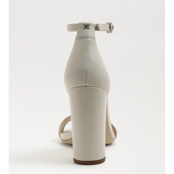 SAM EDELMAN Yaro Ankle Strap Sandal Size 10 Ivory NWT Wedding Formal Heel - Picture 6 of 14